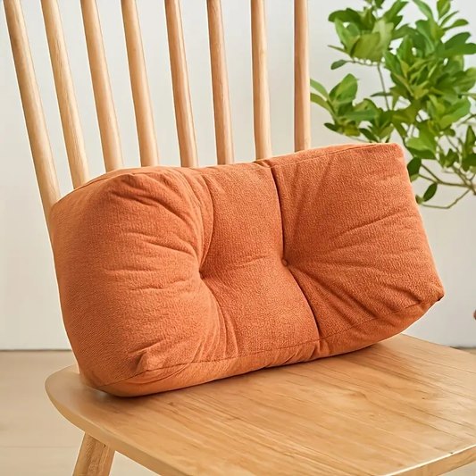 1pc Gorgeous Lumbar Pillow for Napping, Student Backrest Cushion, Chair Cushion, Office Sleeping Pillow
